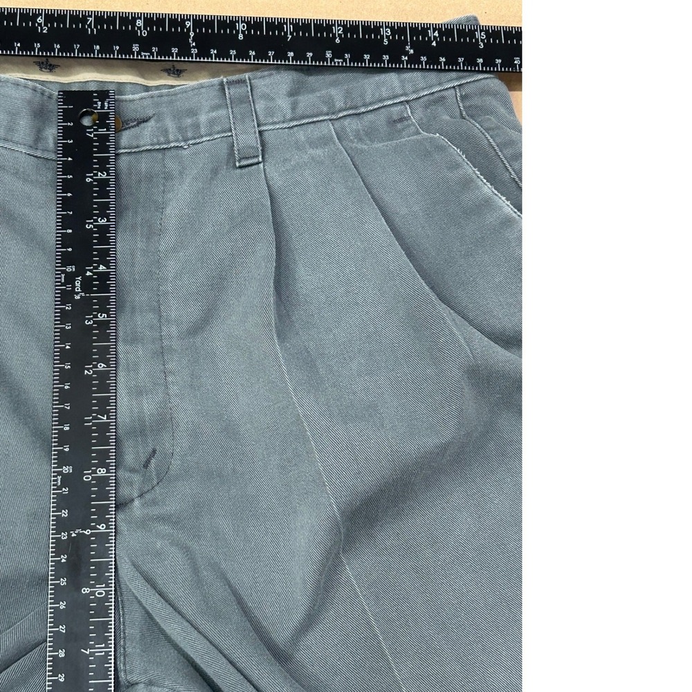 Vintage Dockers Gray Pleated Khaki Pants Classic Fit Mens 33x29 - Picture 6 of 12